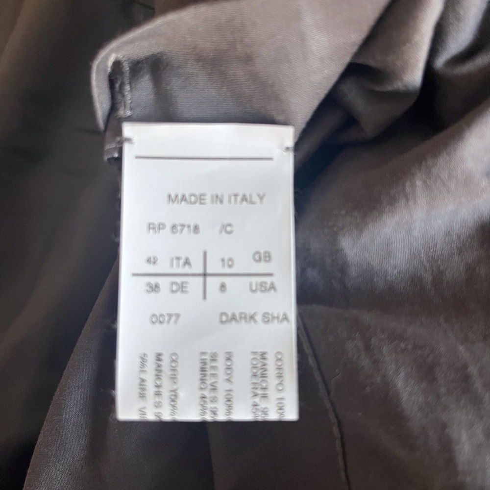 Rick Owens Gray Textured Bomber Jacket - Picture 5 of 9